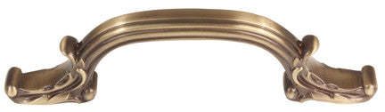 Alno A3650-4-AE: 4" cc Ornate Cabinet Pull - Antique English