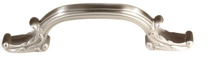 Alno A3650-4-SN: 4" cc Ornate Cabinet Pull - Satin Nickel