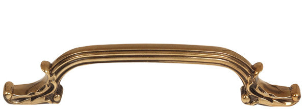 Alno A3650-6-PA: 6" cc Ornate Cabinet Pull - Polished Antique