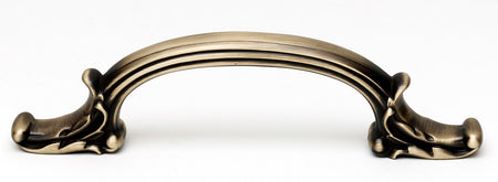 Alno A3650-AEM: 4-3/4" cc Ornate Cabinet Pull - Antique English Matte