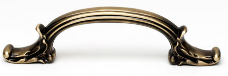 Alno A3650-AE: 4-3/4" cc Ornate Cabinet Pull - Antique English