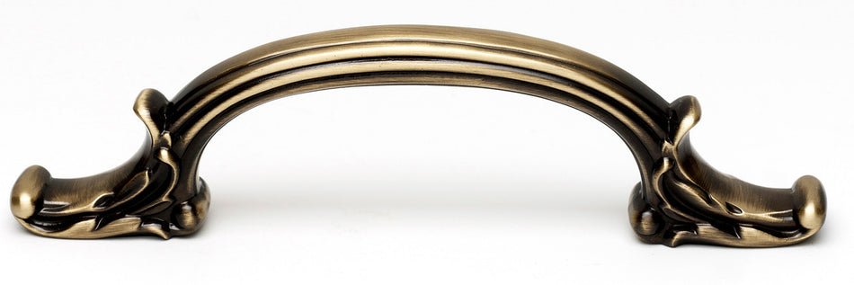 Alno A3650-AE: 4-3/4" cc Ornate Cabinet Pull - Antique English