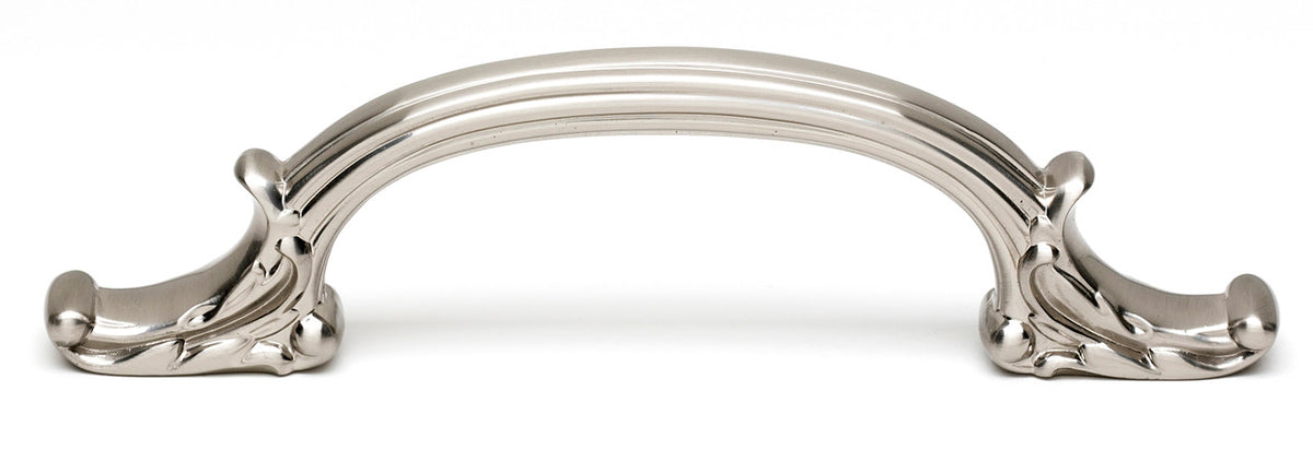 Alno A3650-SN: 4-3/4" cc Ornate Cabinet Pull - Satin Nickel