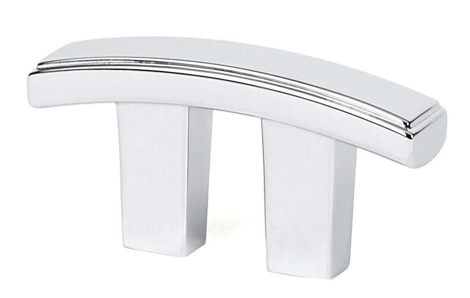 Alno A418-PB/NL: 3/4" cc Arch Cabinet Pull - Unlacquered Brass