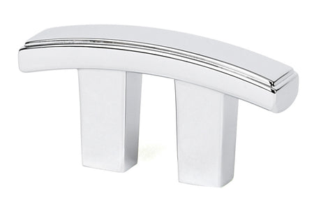 Alno A418-PB/NL: 3/4" cc Arch Cabinet Pull - Unlacquered Brass