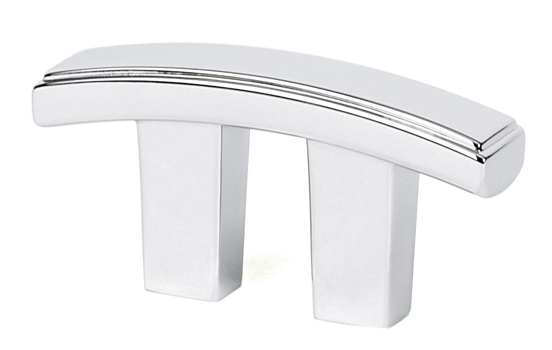 Alno A418-PB/NL: 3/4" cc Arch Cabinet Pull - Unlacquered Brass