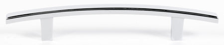 Alno A419-4-PB/NL: 4" cc Arch Cabinet Pull - Unlacquered Brass