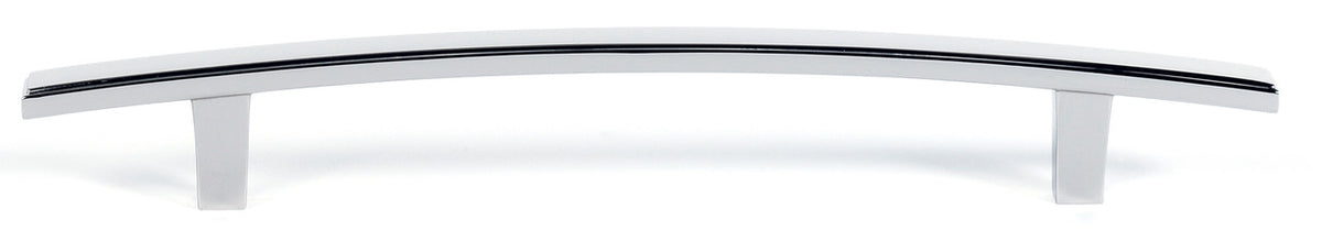 Alno A419-6-PB/NL: 6" cc Arch Cabinet Pull - Unlacquered Brass