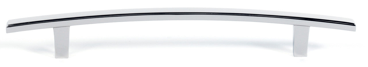 Alno A419-6-PB/NL: 6" cc Arch Cabinet Pull - Unlacquered Brass