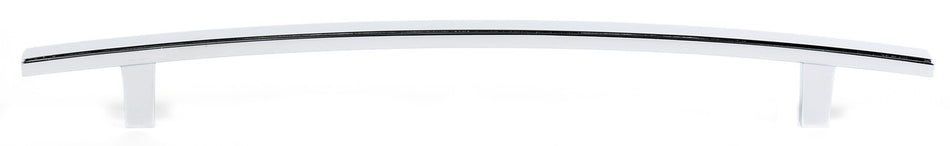 Alno A419-8-PB/NL: 8" cc Arch Cabinet Pull - Unlacquered Brass