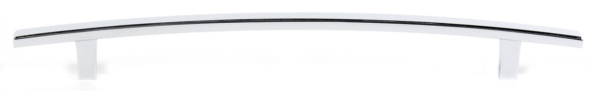 Alno A419-8-PB/NL: 8" cc Arch Cabinet Pull - Unlacquered Brass
