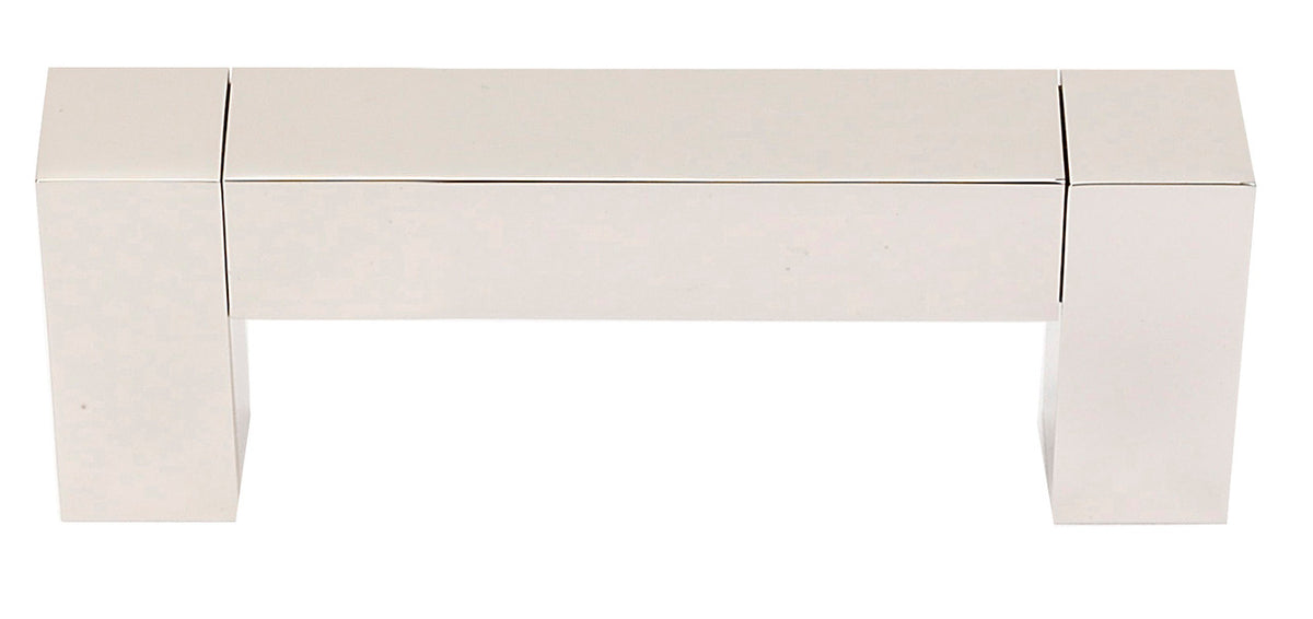 Alno A420-3-PN: 3" cc Block Cabinet Pull - Polished Nickel