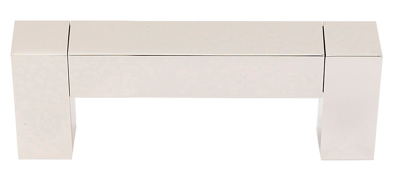 Alno A420-3-PN: 3" cc Block Cabinet Pull - Polished Nickel