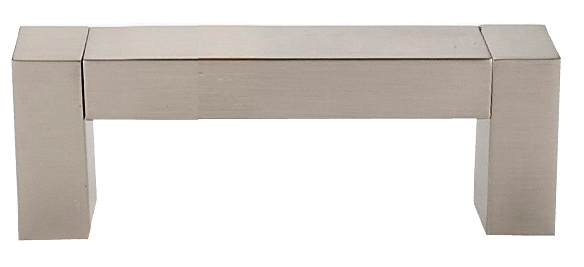 Alno A420-3-SN: 3" cc Block Cabinet Pull - Satin Nickel