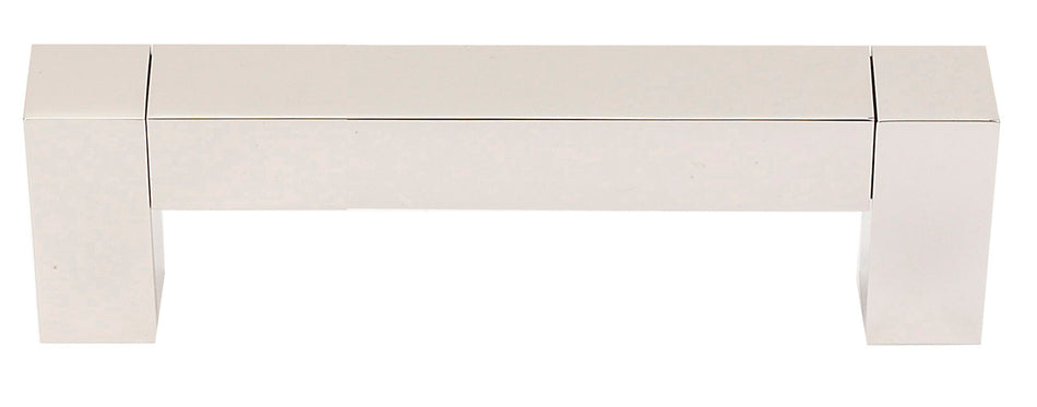 Alno A420-35-PN: 3-1/2" cc Block Cabinet Pull - Polished Nickel