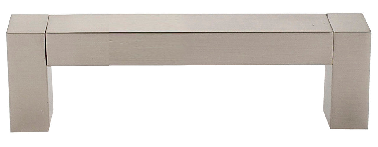 Alno A420-35-SN: 3-1/2" cc Block Cabinet Pull - Satin Nickel