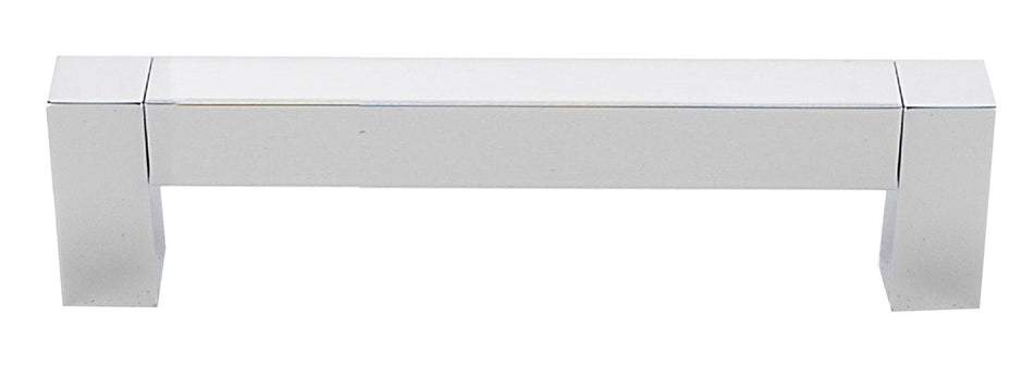 Alno A420-4-PB/NL: 4" cc Block Cabinet Pull - Unlacquered Brass