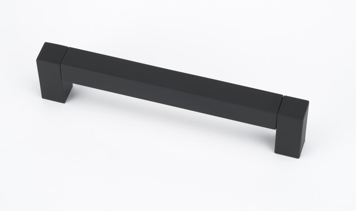 Alno A420-6-MB: 6" cc Block Cabinet Pull - Matte Black