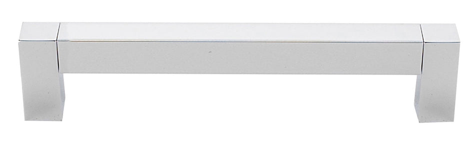 Alno A420-6-PB/NL: 6" cc Block Cabinet Pull - Unlacquered Brass