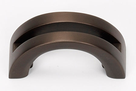 Alno A421-CHBRZ: 1-1/2" Slit Top Cabinet Pull - Chocolate Bronze