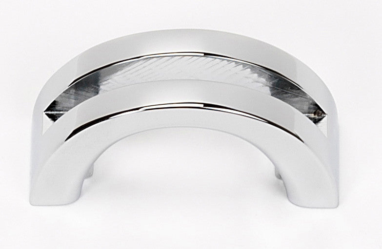 Alno A421-PC: 1-1/2" Slit Top Cabinet Pull - Polished Chrome