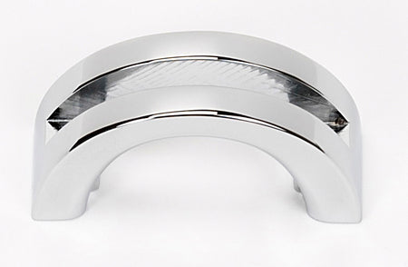 Alno A421-PC: 1-1/2" Slit Top Cabinet Pull - Polished Chrome
