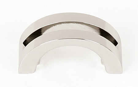 Alno A421-PN: 1-1/2" Slit Top Cabinet Pull - Polished Nickel