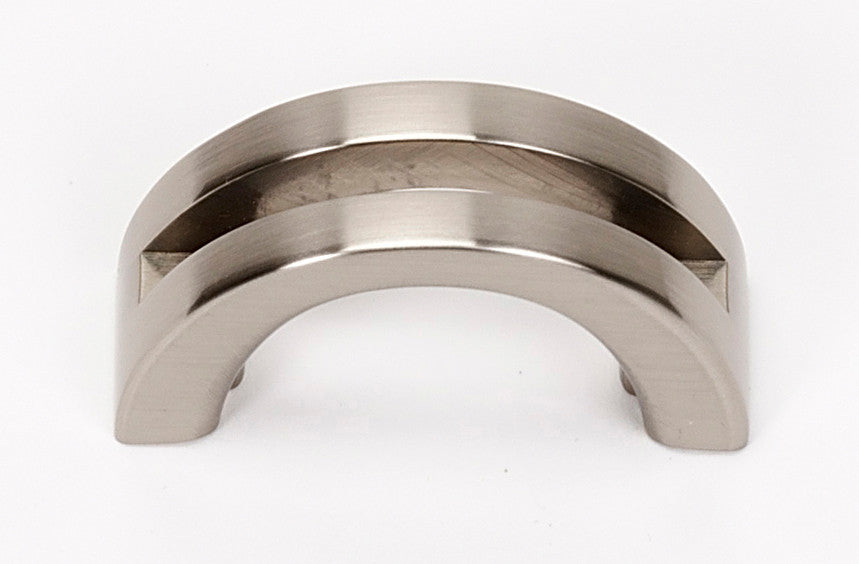 Alno A421-SN: 1-1/2" Slit Top Cabinet Pull - Satin Nickel
