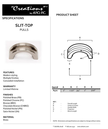 Specificaton Sheet
