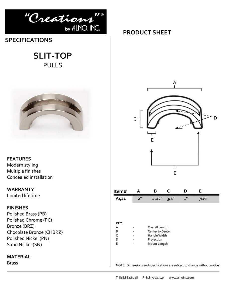 Specificaton Sheet