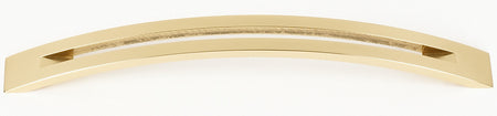 Alno A422-8-PB/NL: 8" cc Slit Top Cabinet Pull - Unlacquered Brass