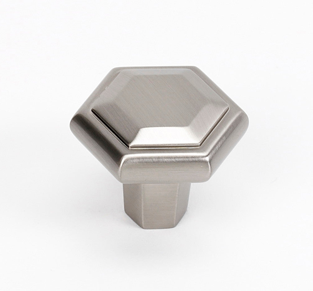 Alno A423-SN: 1-1/4" Nicole Cabinet Knob - Satin Nickel