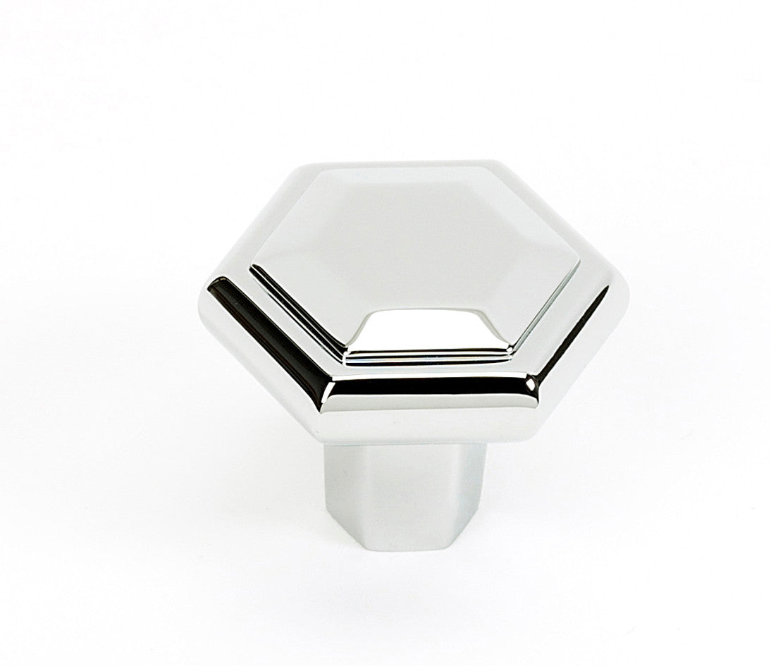 Alno A424-PN: 1-1/2" Nicole Cabinet Knob - Polished Nickel