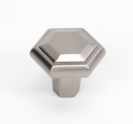 Alno A424-SN: 1-1/2" Nicole Cabinet Knob - Satin Nickel