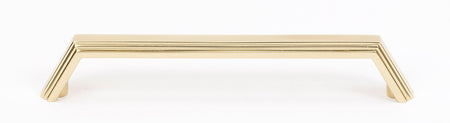 Alno A427-6-PB: 6" cc Nicole Cabinet Pull - Polished Brass