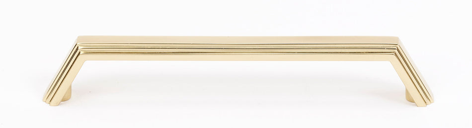 Alno A427-6-PB: 6" cc Nicole Cabinet Pull - Polished Brass