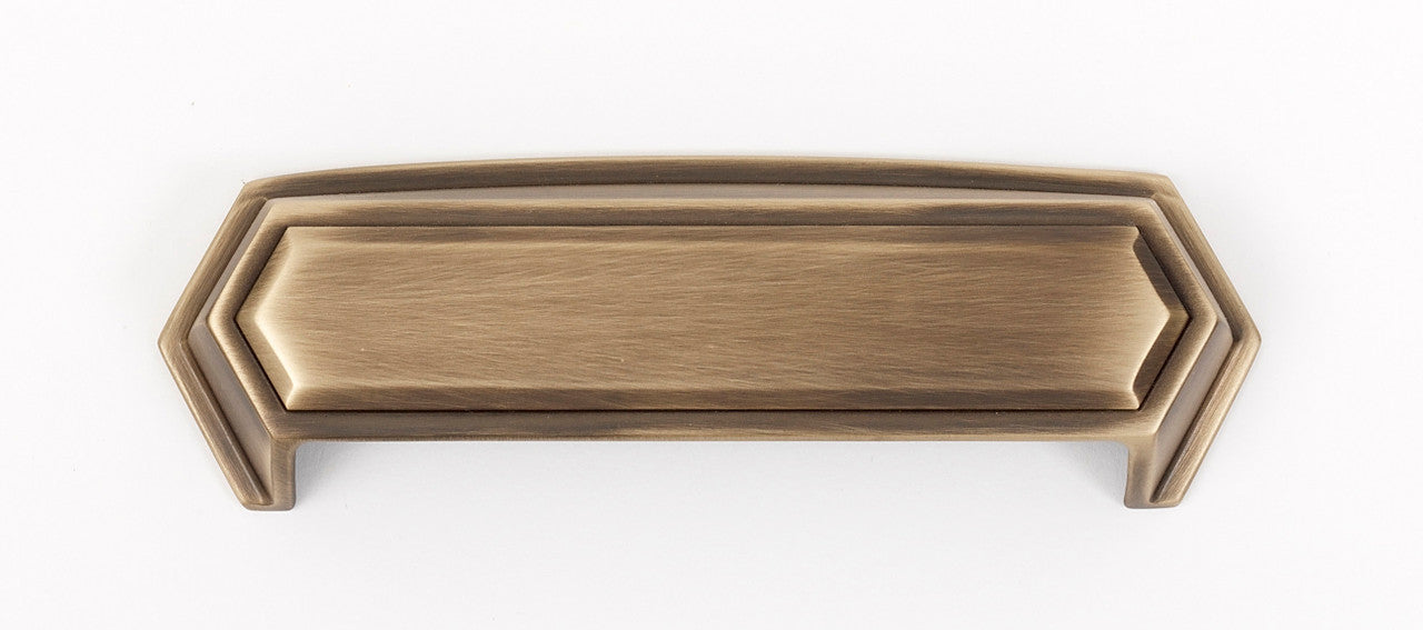 Alno A429-AEM: 4" cc Nicole Cup Cabinet Pull - Antique English Matte