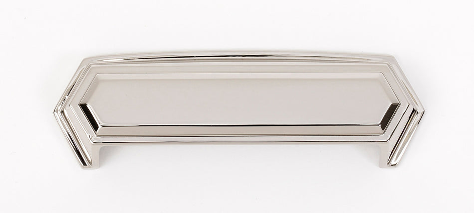 Alno A429-PN: 4" cc Nicole Cup Cabinet Pull - Polished Nickel