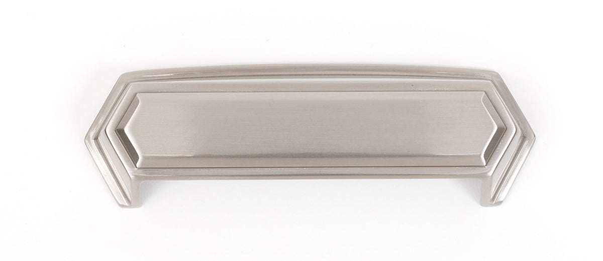 Alno A429-SN: 4" cc Nicole Cup Cabinet Pull - Satin Nickel