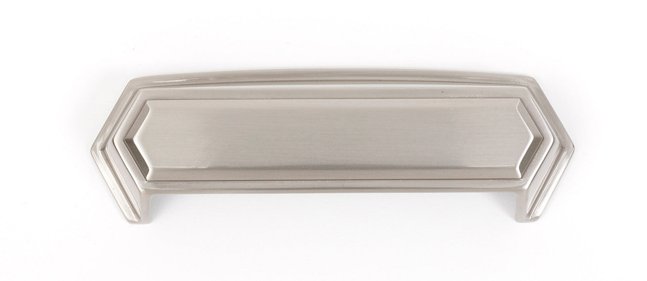 Alno A429-SN: 4" cc Nicole Cup Cabinet Pull - Satin Nickel