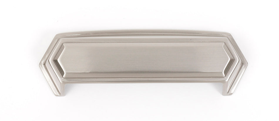 Alno A429-SN: 4" cc Nicole Cup Cabinet Pull - Satin Nickel
