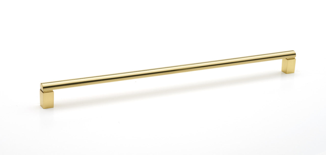 Alno A430-12-PB/NL: 12" cc Vogue Cabinet Pull - Unlacquered Brass