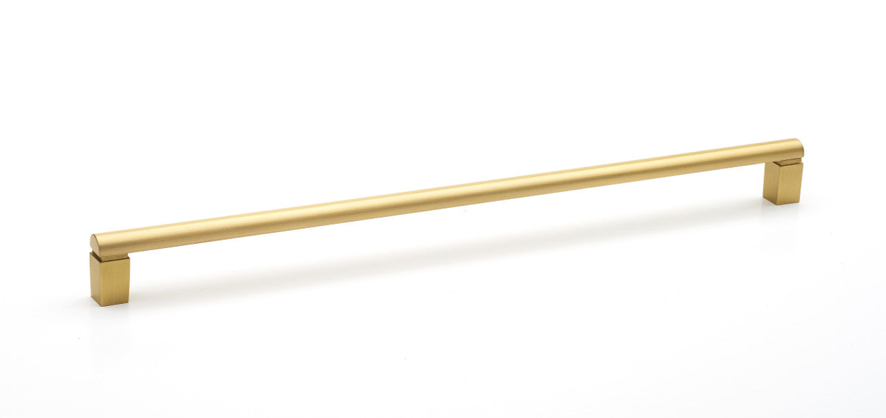 Alno A430-12-SB: 12" cc Vogue Cabinet Pull - Satin Brass