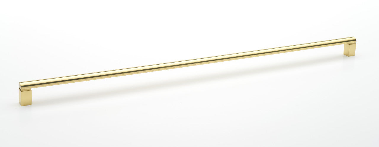 Alno A430-18-PB/NL: 18" cc Vogue Cabinet Pull - Unlacquered Brass