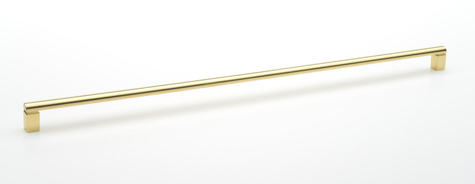 Alno A430-18-PB/NL: 18" cc Vogue Cabinet Pull - Unlacquered Brass