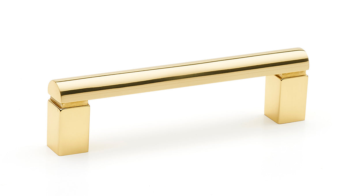 Alno A430-4-PB: 4" cc Vogue Cabinet Pull - Polished Brass