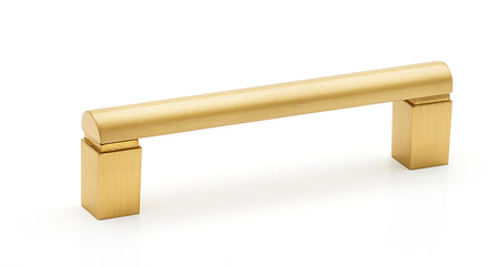 Alno A430-4-SB: 4" cc Vogue Cabinet Pull - Satin Brass