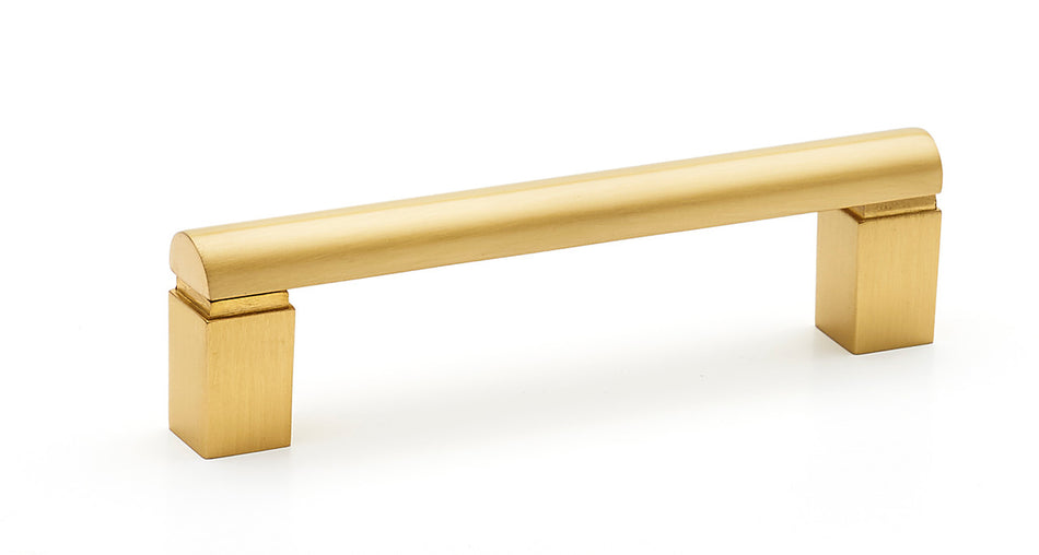 Alno A430-4-SB: 4" cc Vogue Cabinet Pull - Satin Brass
