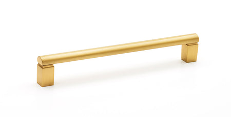 Alno A430-6-SB: 6" cc Vogue Cabinet Pull - Satin Brass