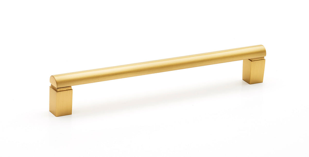 Alno A430-8-SB: 8" cc Vogue Cabinet Pull - Satin Brass